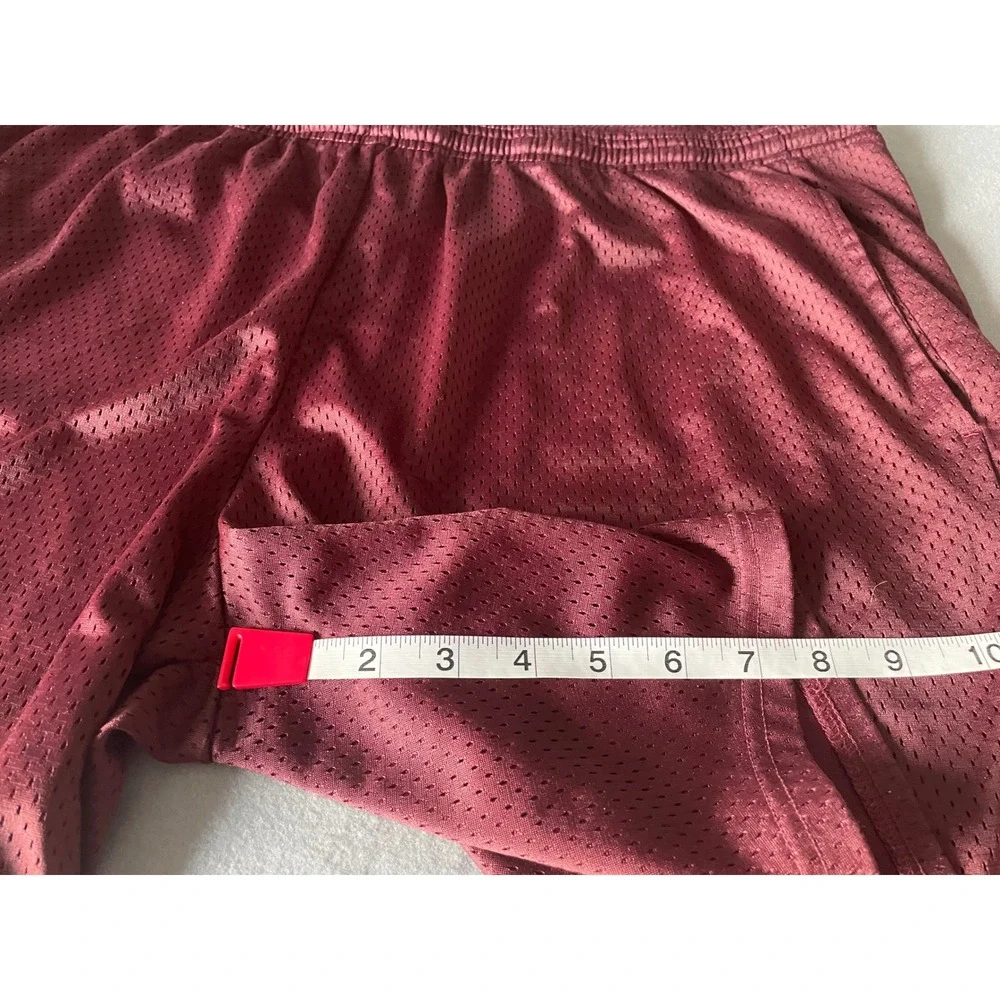 VTG Champion Mens XL Mesh Athletic Shorts Burgundy‎ Basketball XL